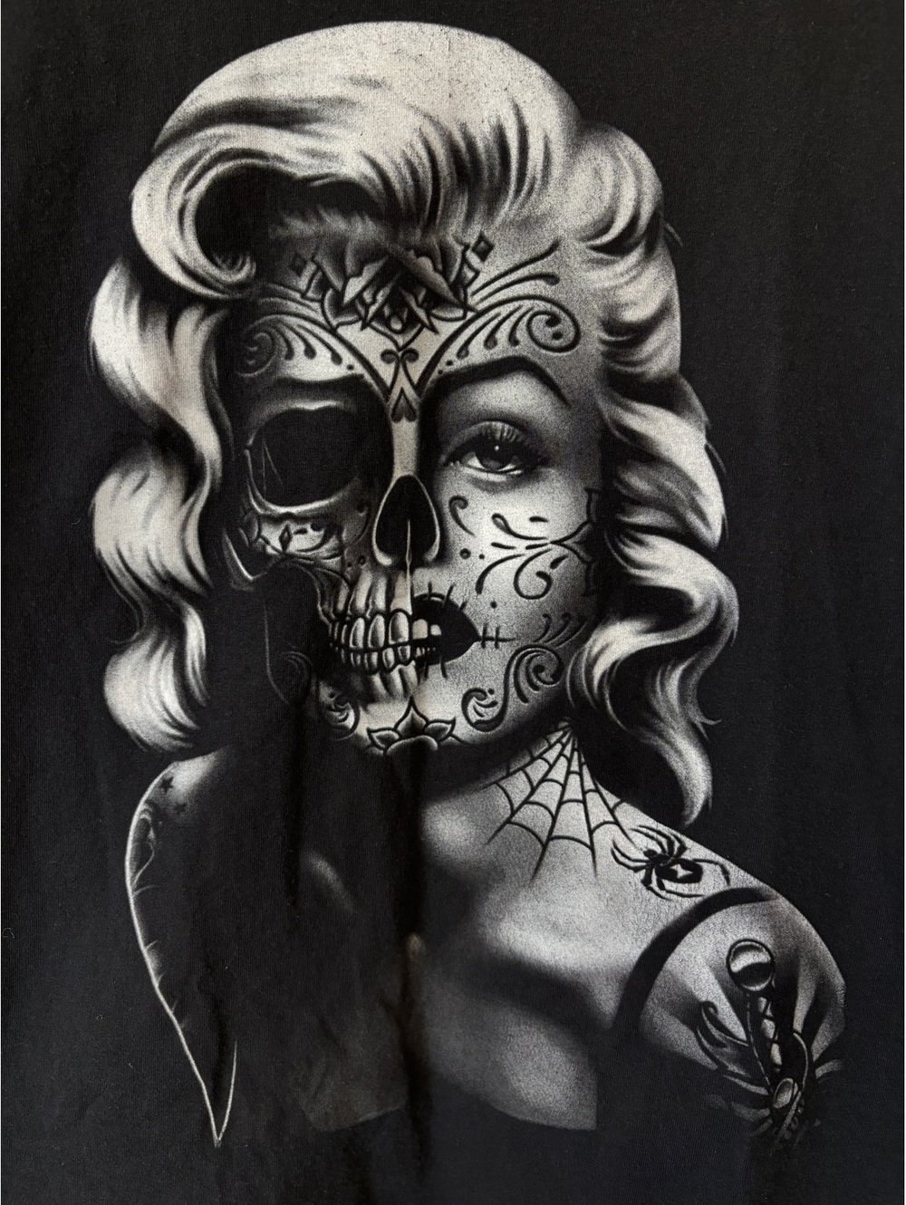Vintage Marilyn Monroe sugar skull tee Men's XL